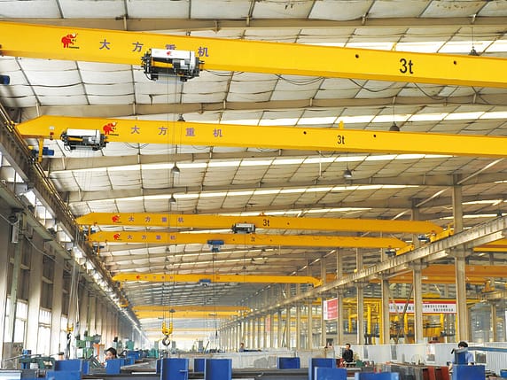 single girder overhead crane 厦工楚胜（湖北）专用汽车制造有限公司