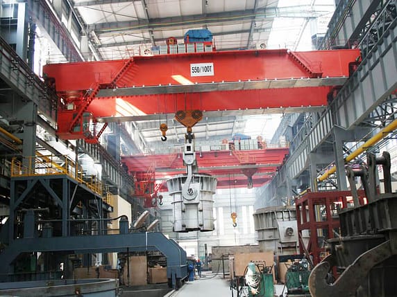 QDY bridge foundry crane with hook