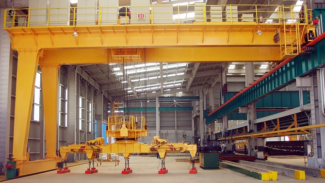 semi double girder gantry crane Dafang crane 1