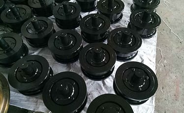 136 sets crane wheel exported to Morocco
