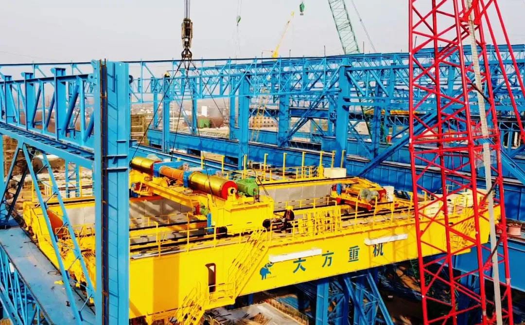 YZ140t metallurgical casting crane serving Angang Group Zhoukou Steel