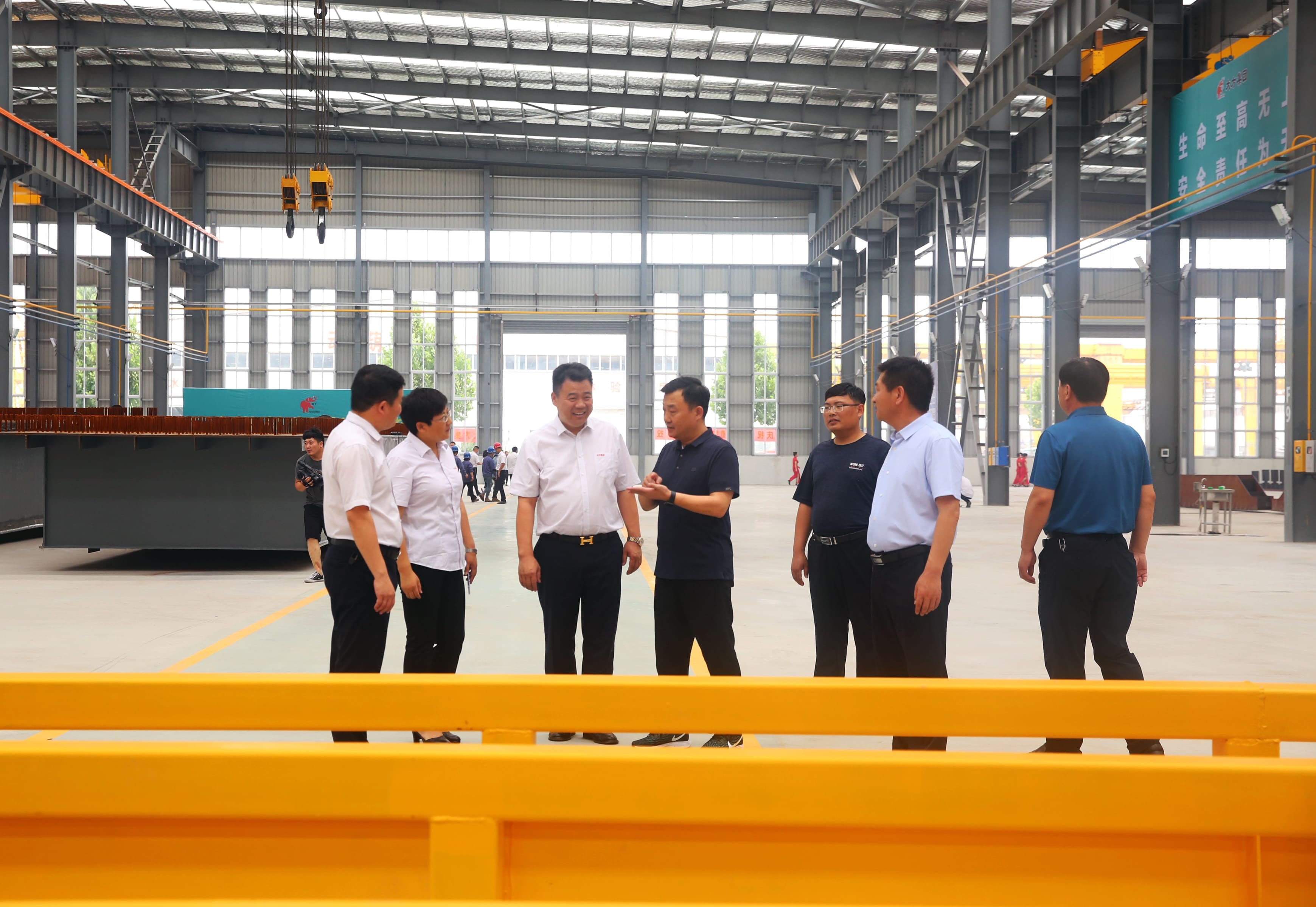 Participants visited the smart workshop
