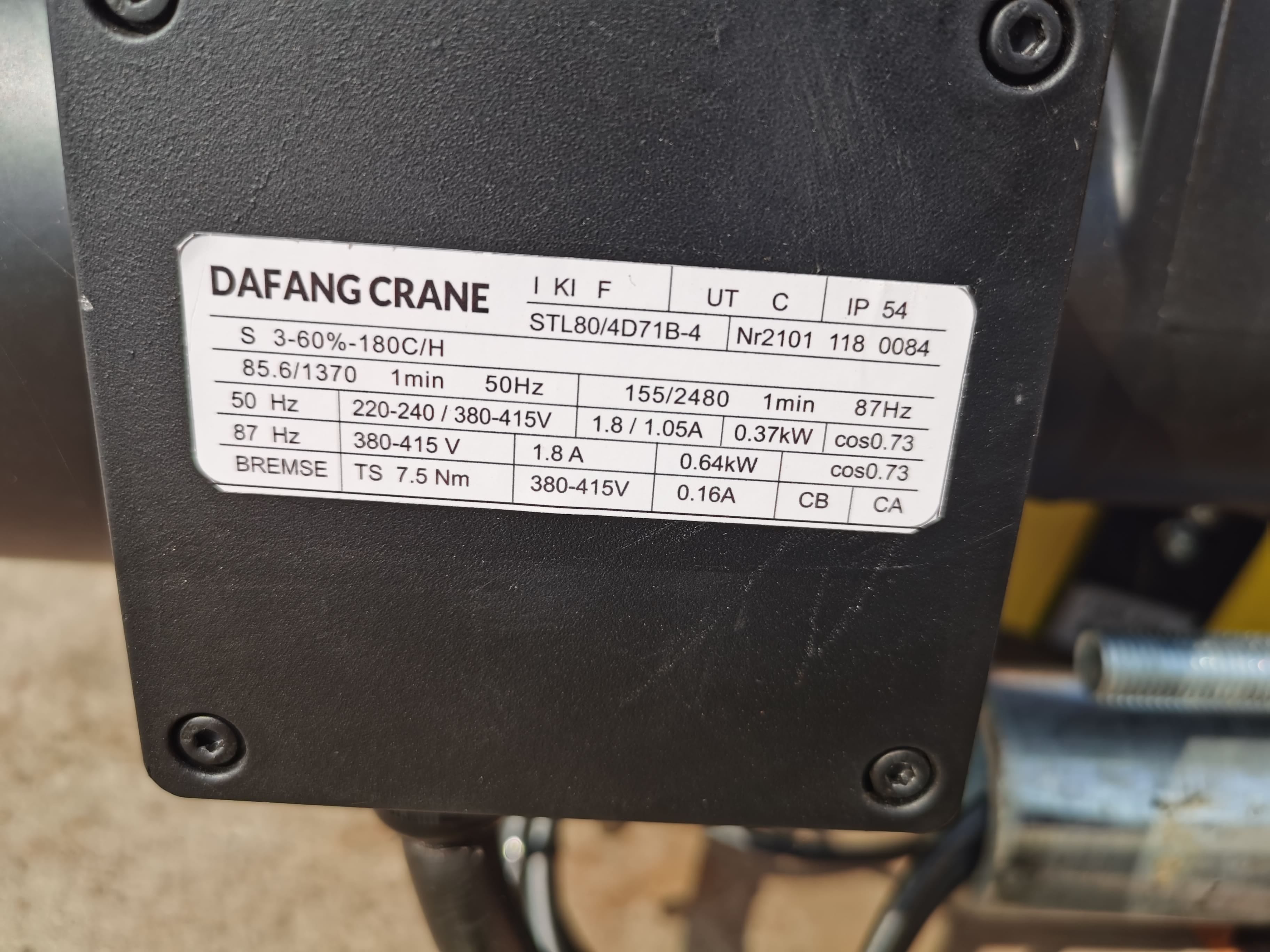 Hoist motor